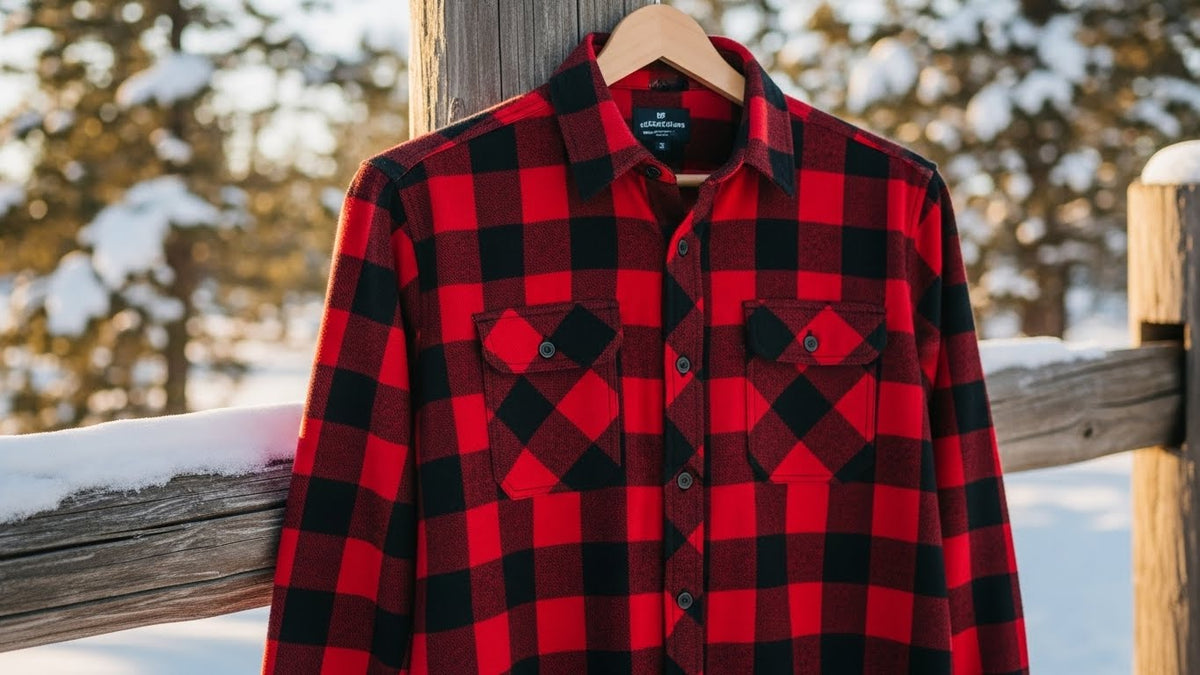 Built Entirely FrostEdge Premium Men’s Flannel Shirt – Best Winter Casual Comfort